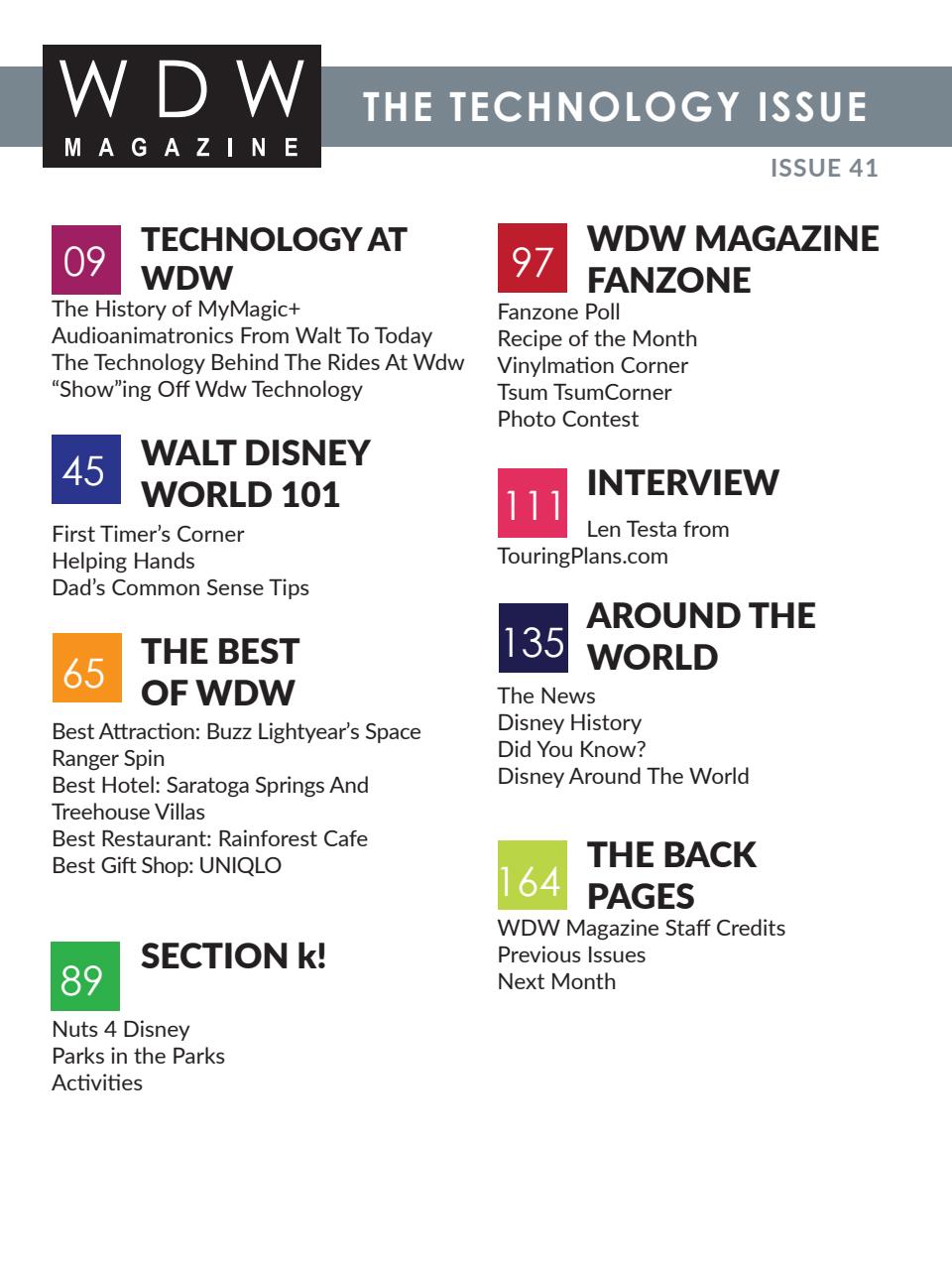 WDW Magazine Preview Pages