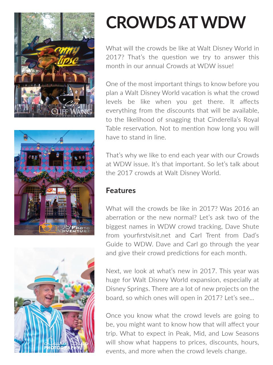 WDW Magazine Preview Pages