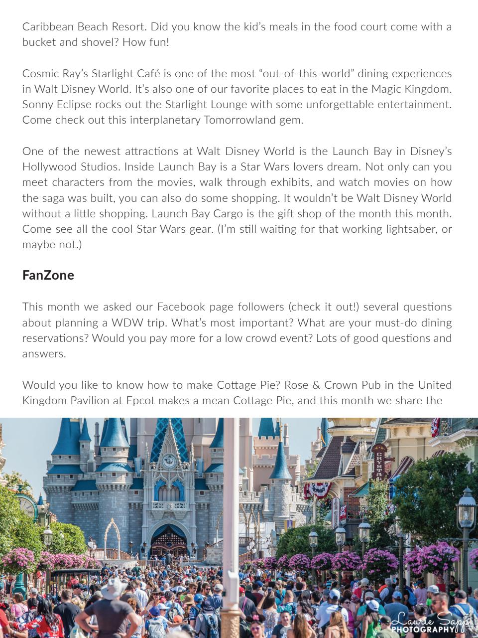 WDW Magazine Preview Pages