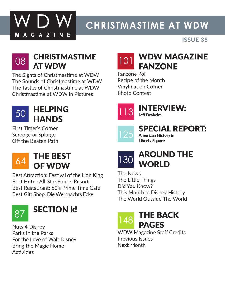 WDW Magazine Preview Pages