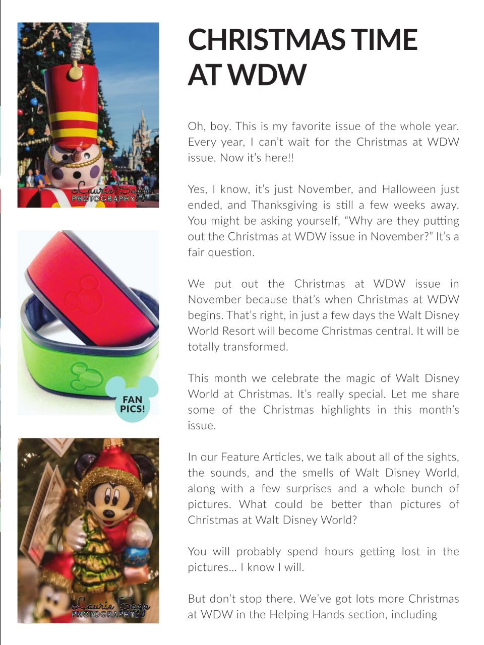 WDW Magazine Preview Pages
