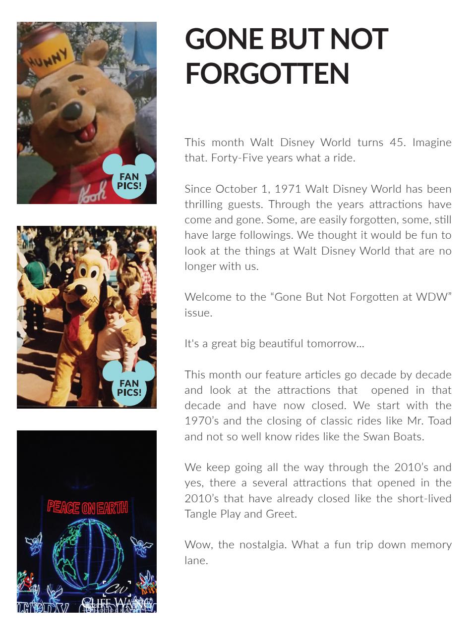 WDW Magazine Preview Pages