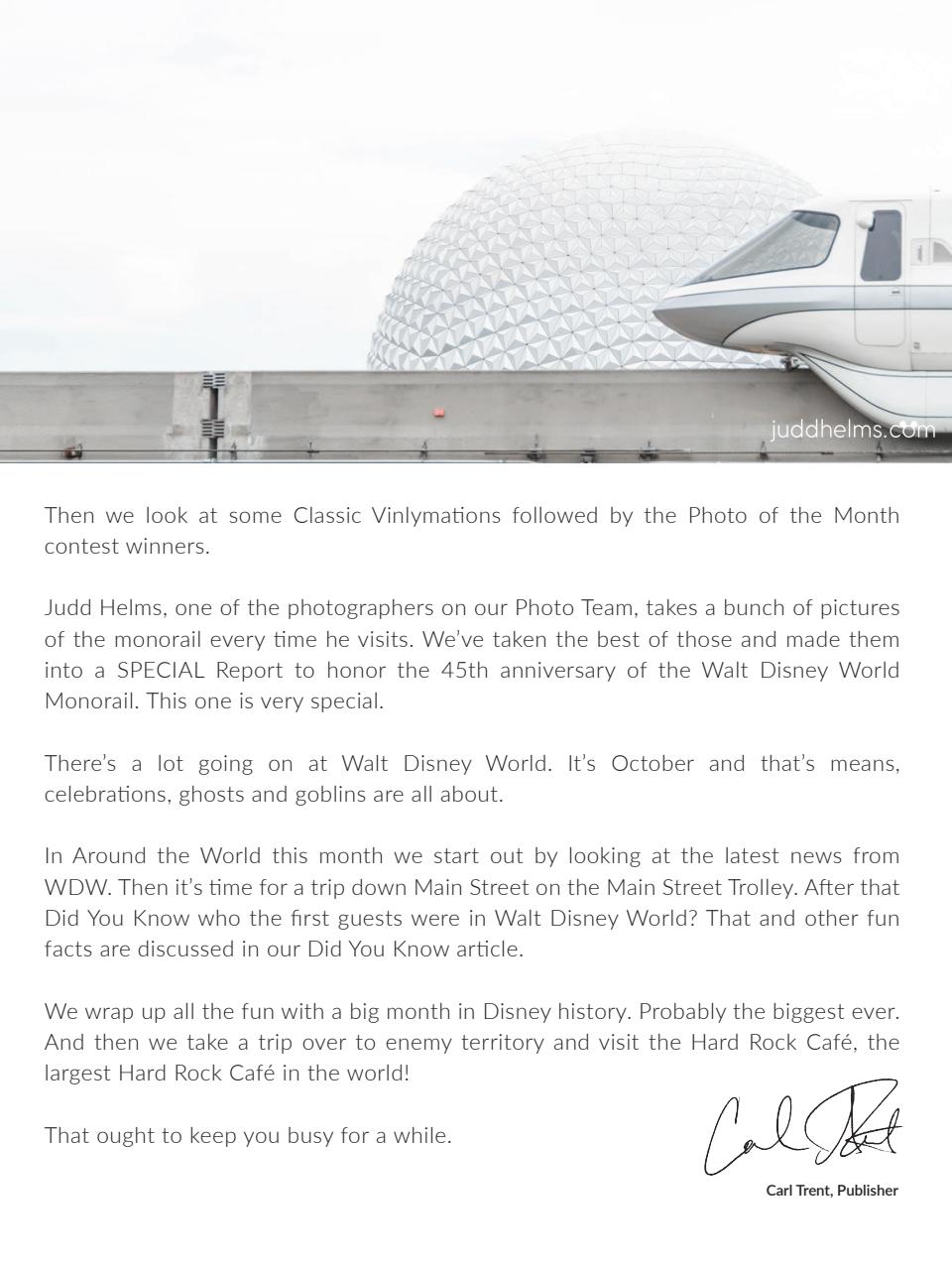 WDW Magazine Preview Pages