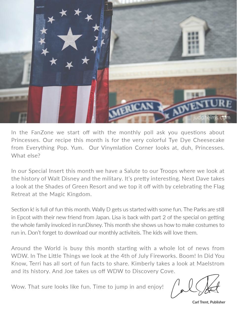 WDW Magazine Preview Pages