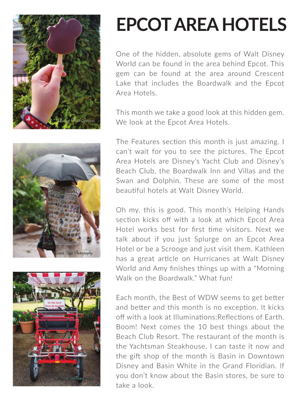 WDW Magazine Preview Pages