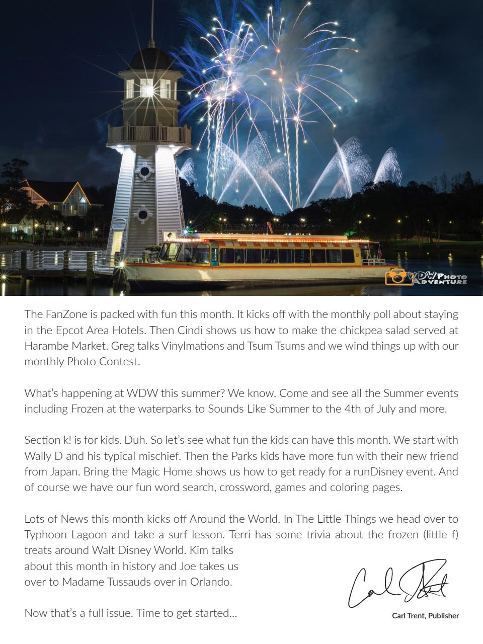 WDW Magazine Preview Pages