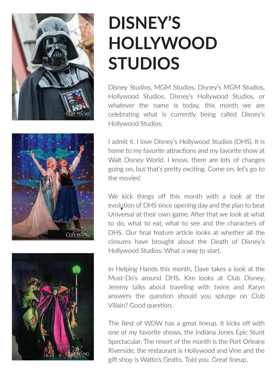 WDW Magazine Preview Pages