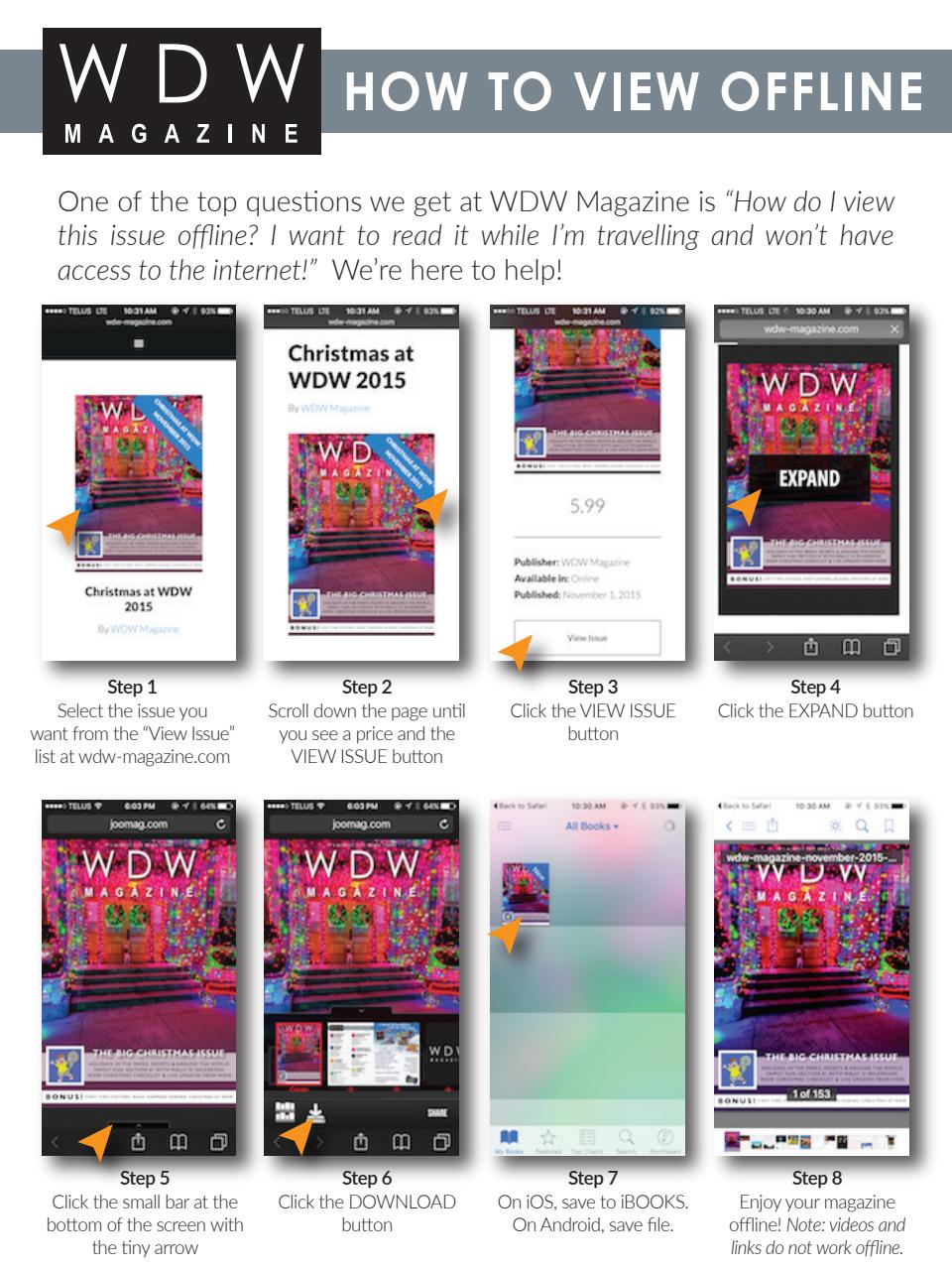 WDW Magazine Preview Pages