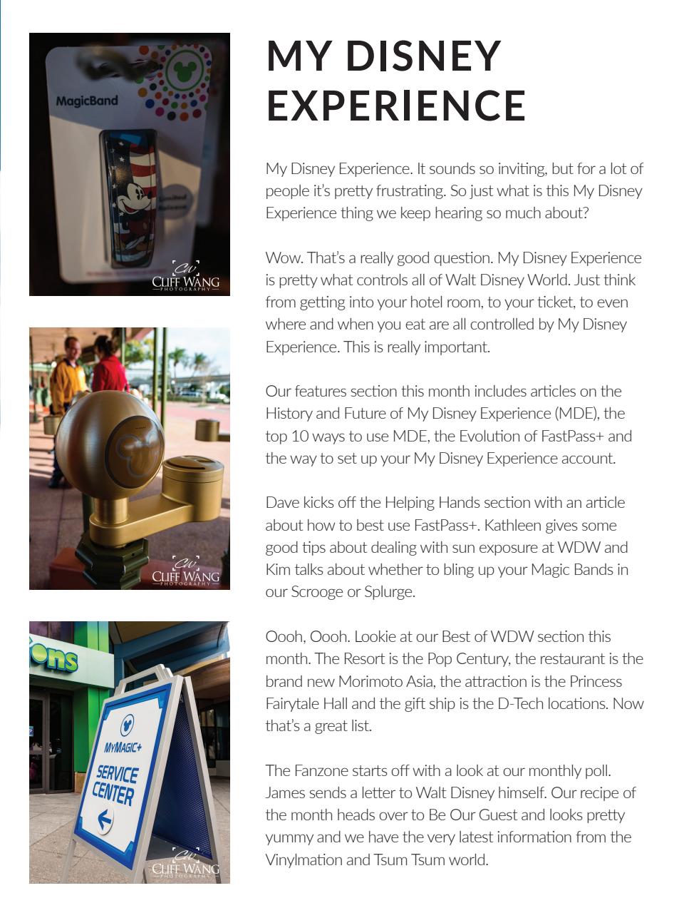 WDW Magazine Preview Pages