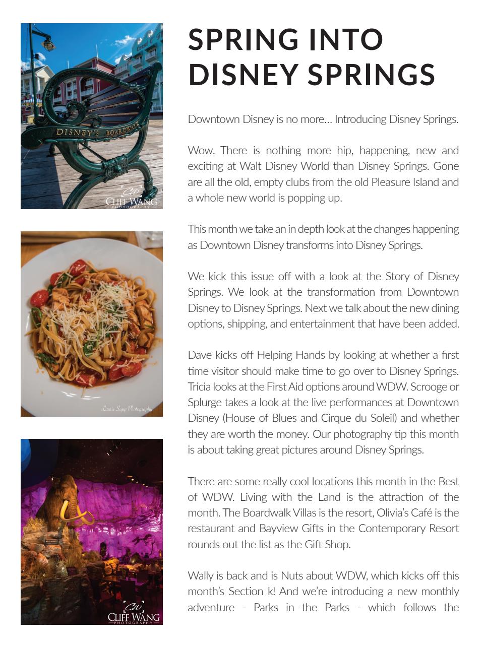 WDW Magazine Preview Pages