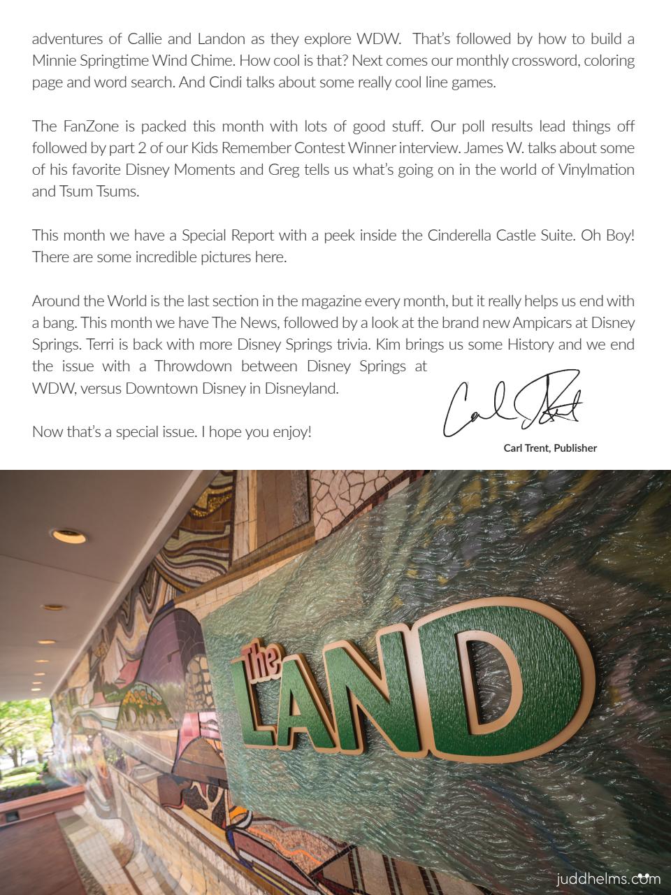 WDW Magazine Preview Pages