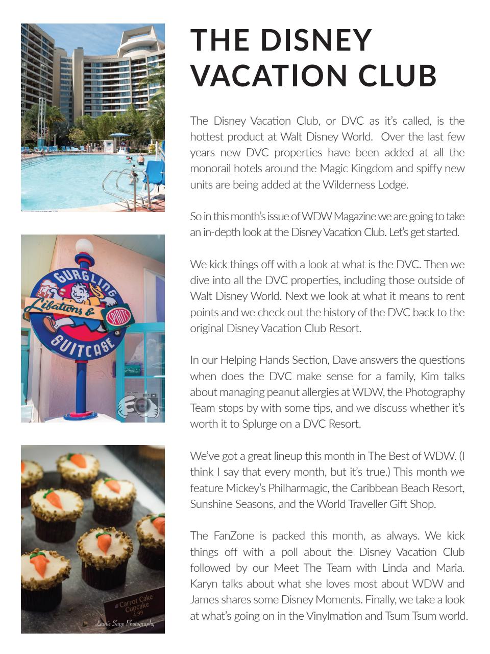 WDW Magazine Preview Pages