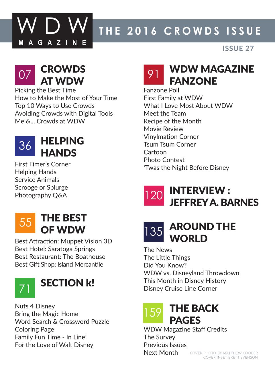 WDW Magazine Preview Pages