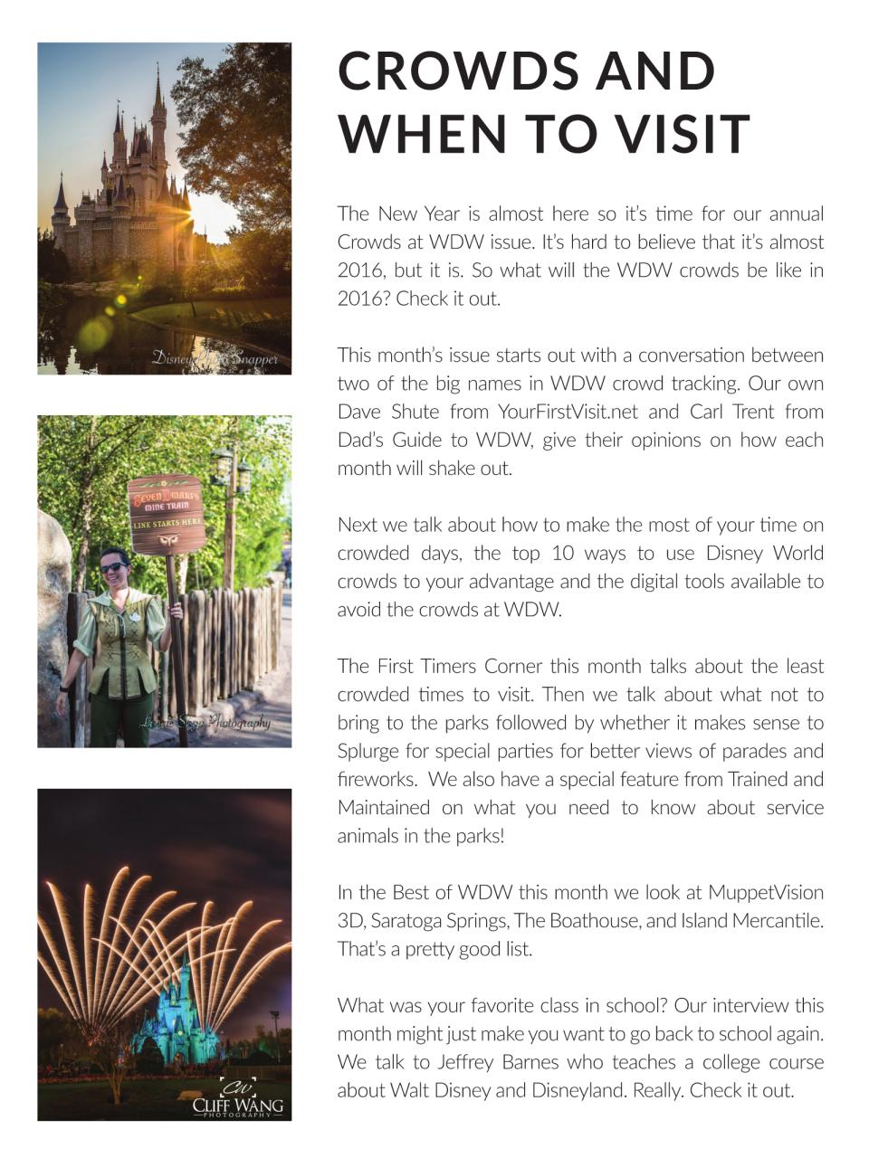 WDW Magazine Preview Pages