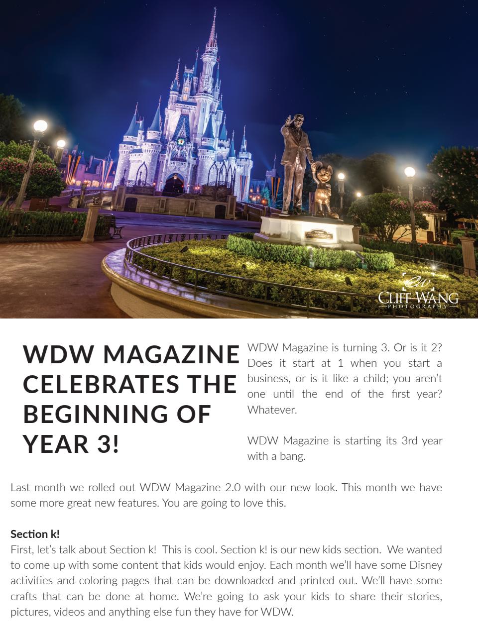 WDW Magazine Preview Pages