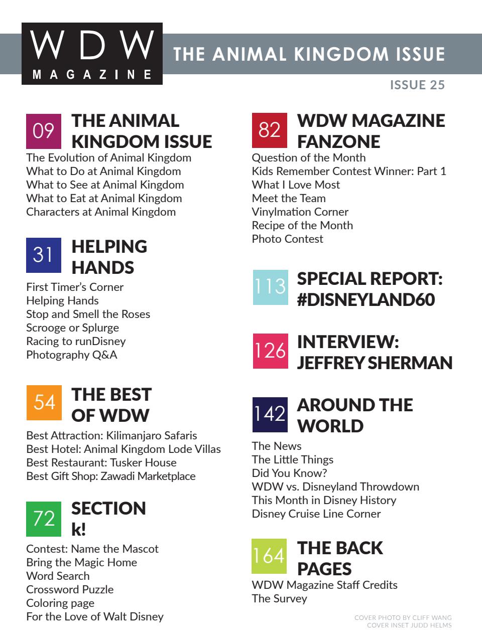 WDW Magazine Preview Pages