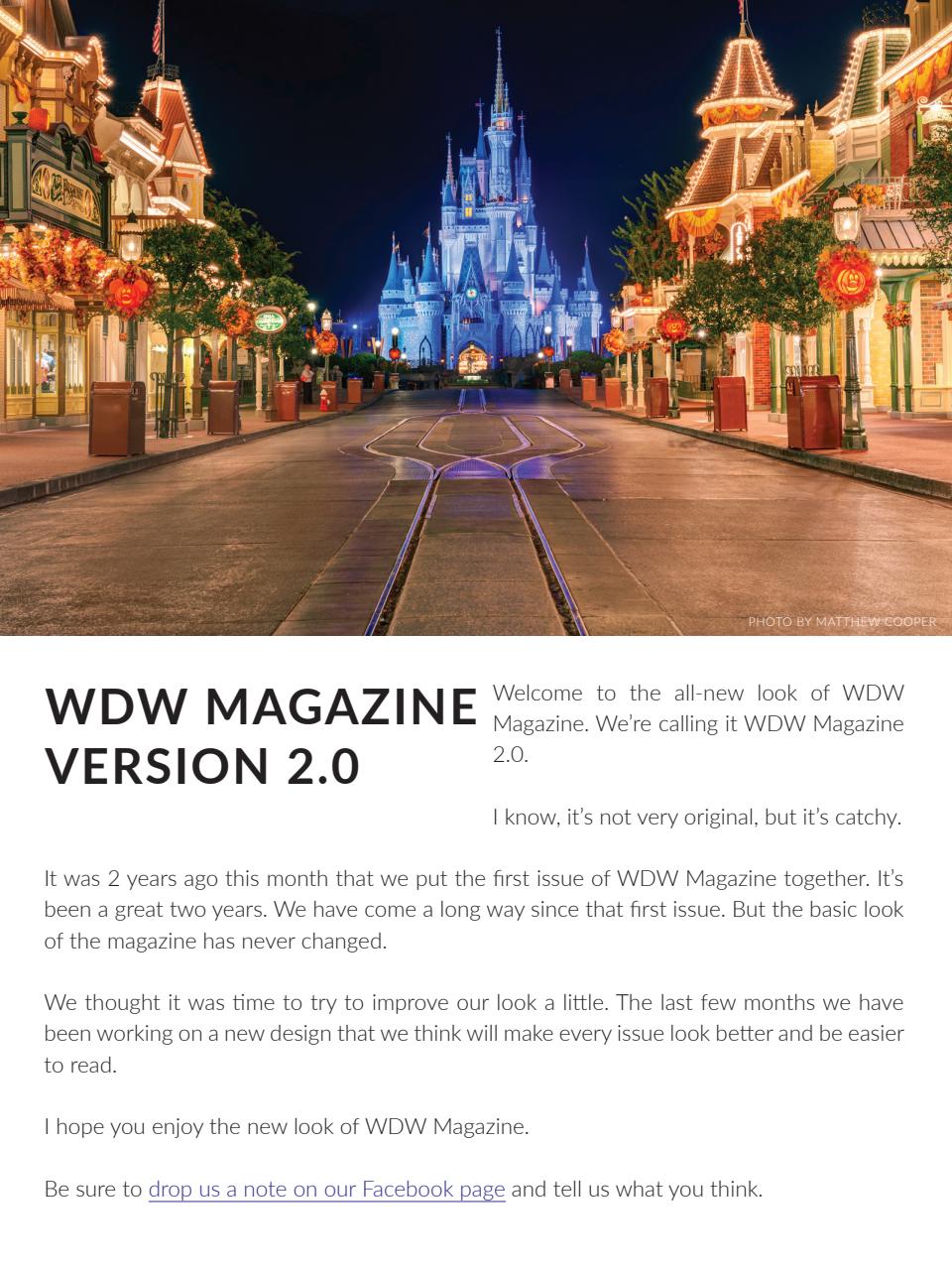 WDW Magazine Preview Pages