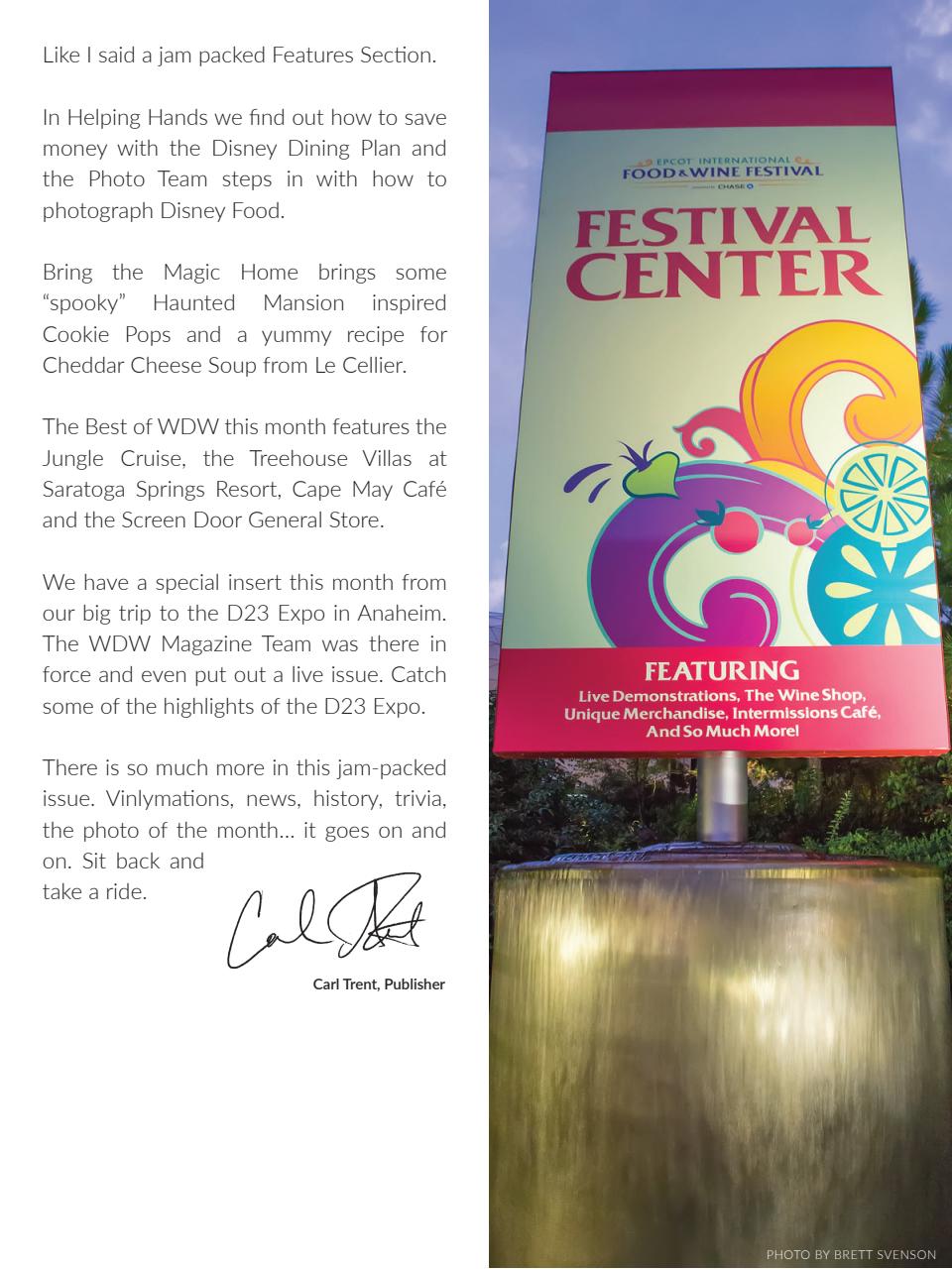 WDW Magazine Preview Pages