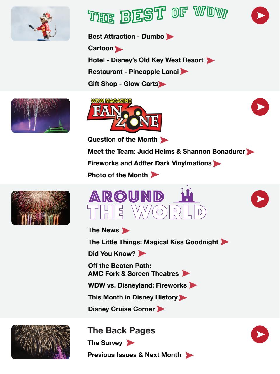 WDW Magazine Preview Pages