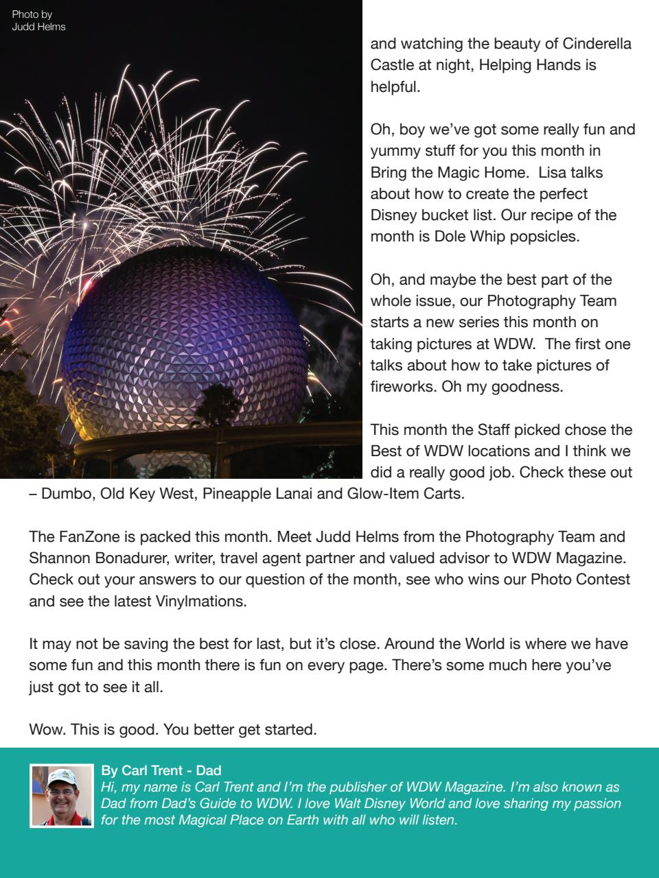 WDW Magazine Preview Pages