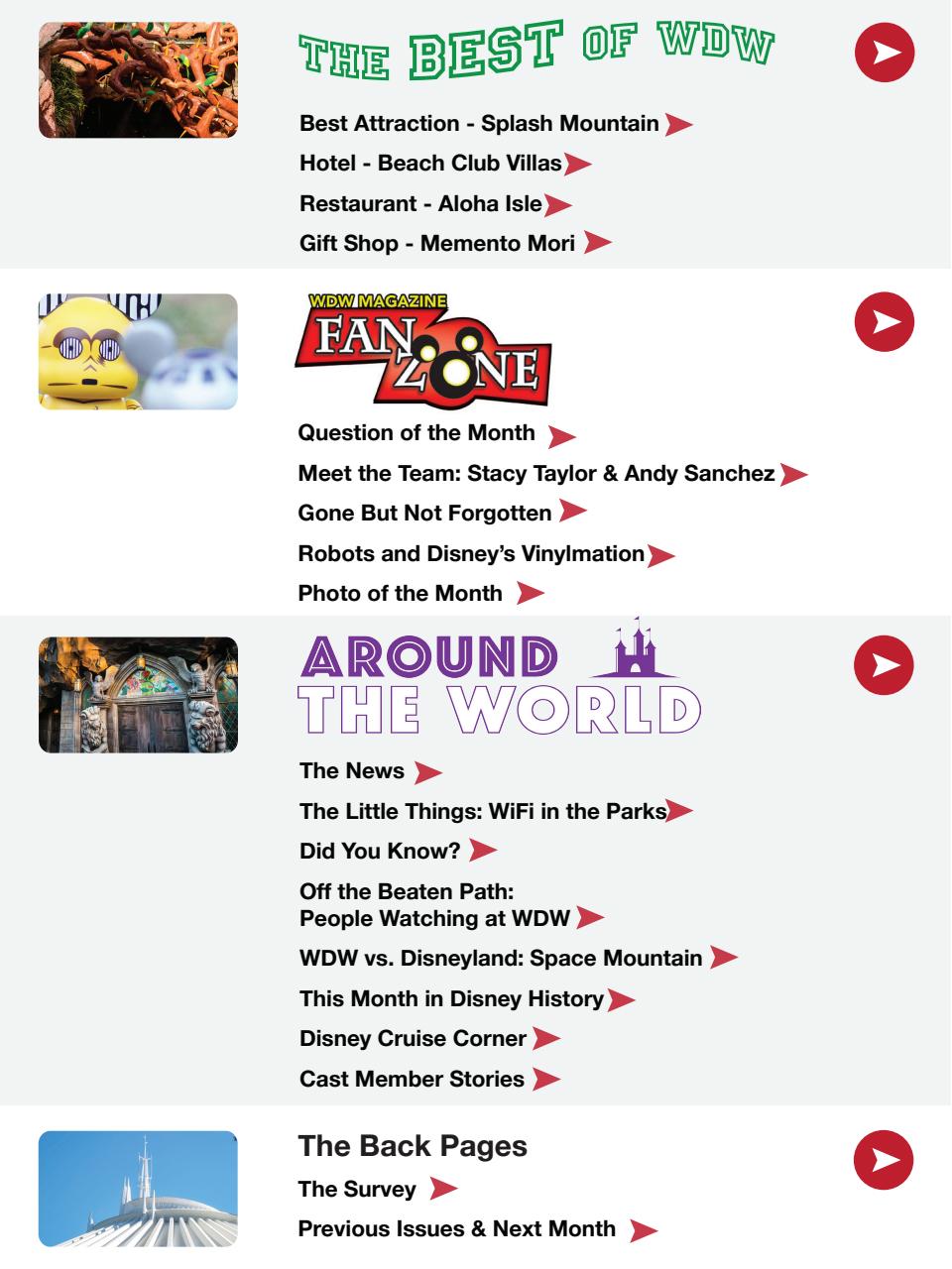 WDW Magazine Preview Pages