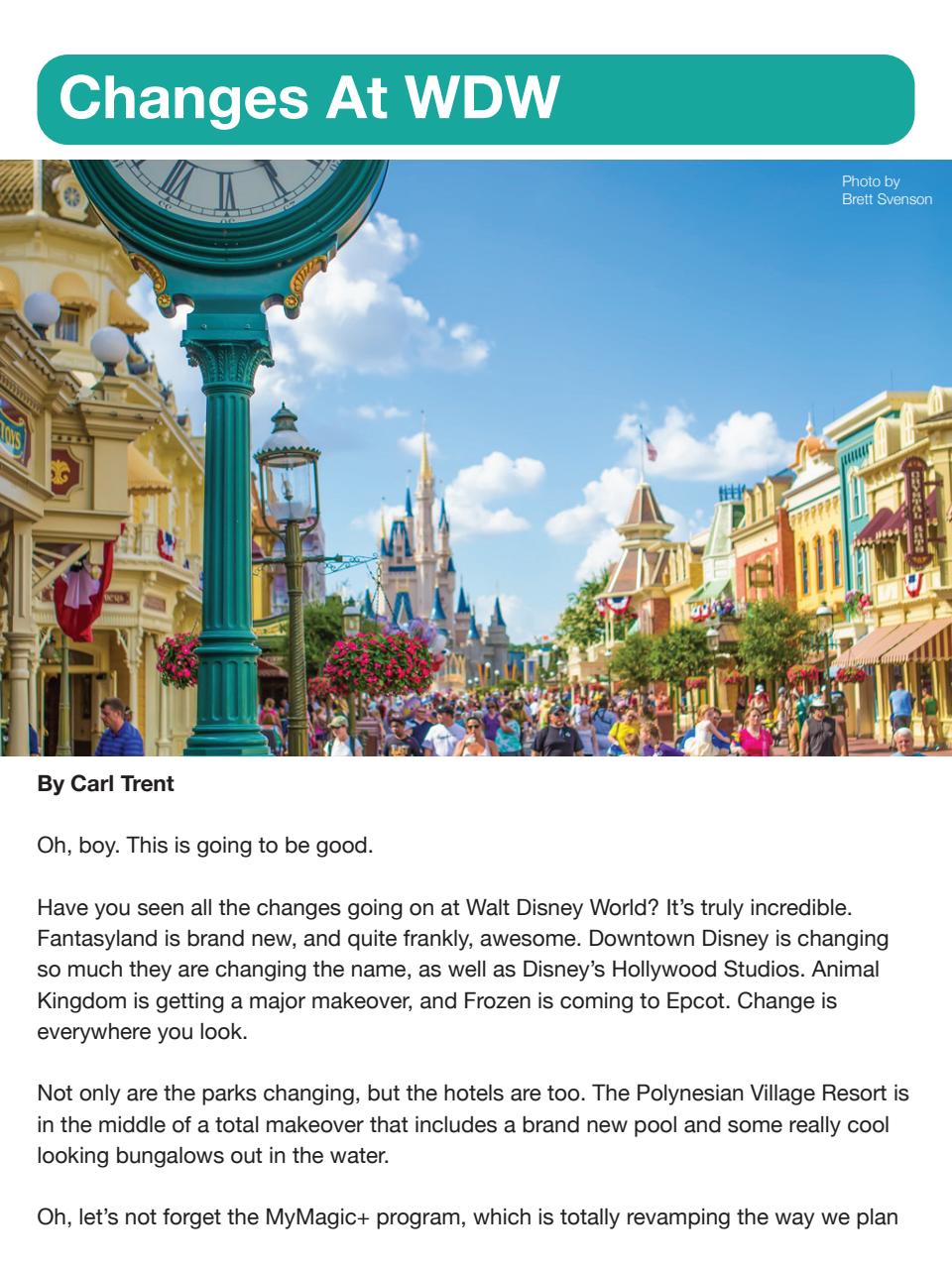 WDW Magazine Preview Pages