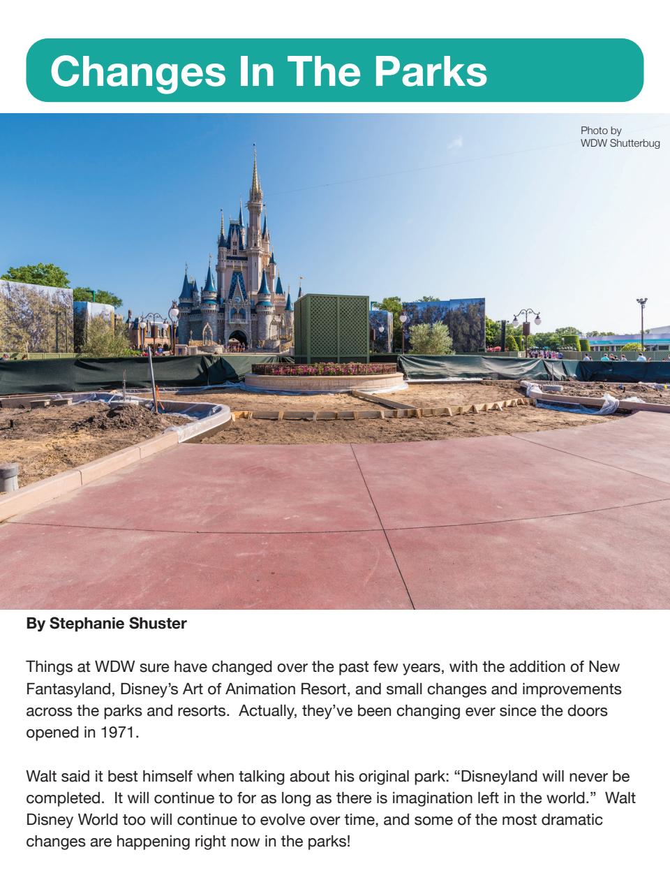 WDW Magazine Preview Pages
