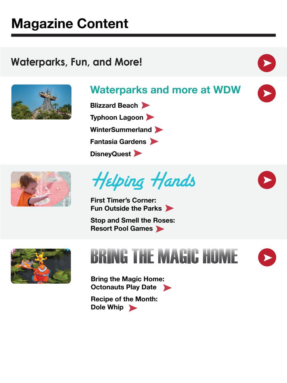 WDW Magazine Preview Pages