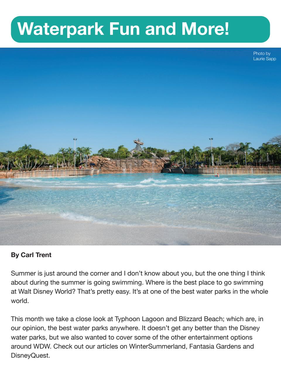 WDW Magazine Preview Pages