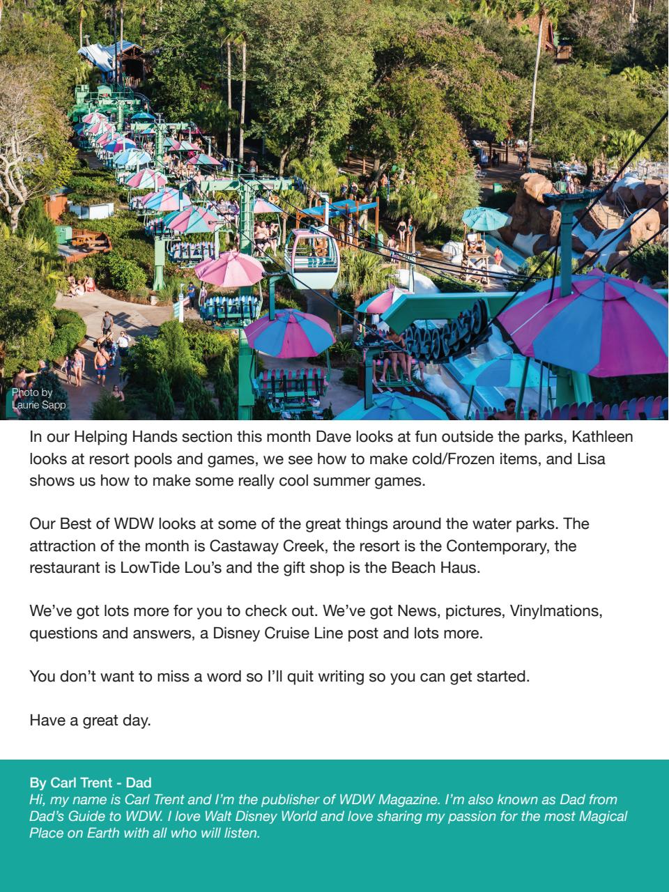 WDW Magazine Preview Pages