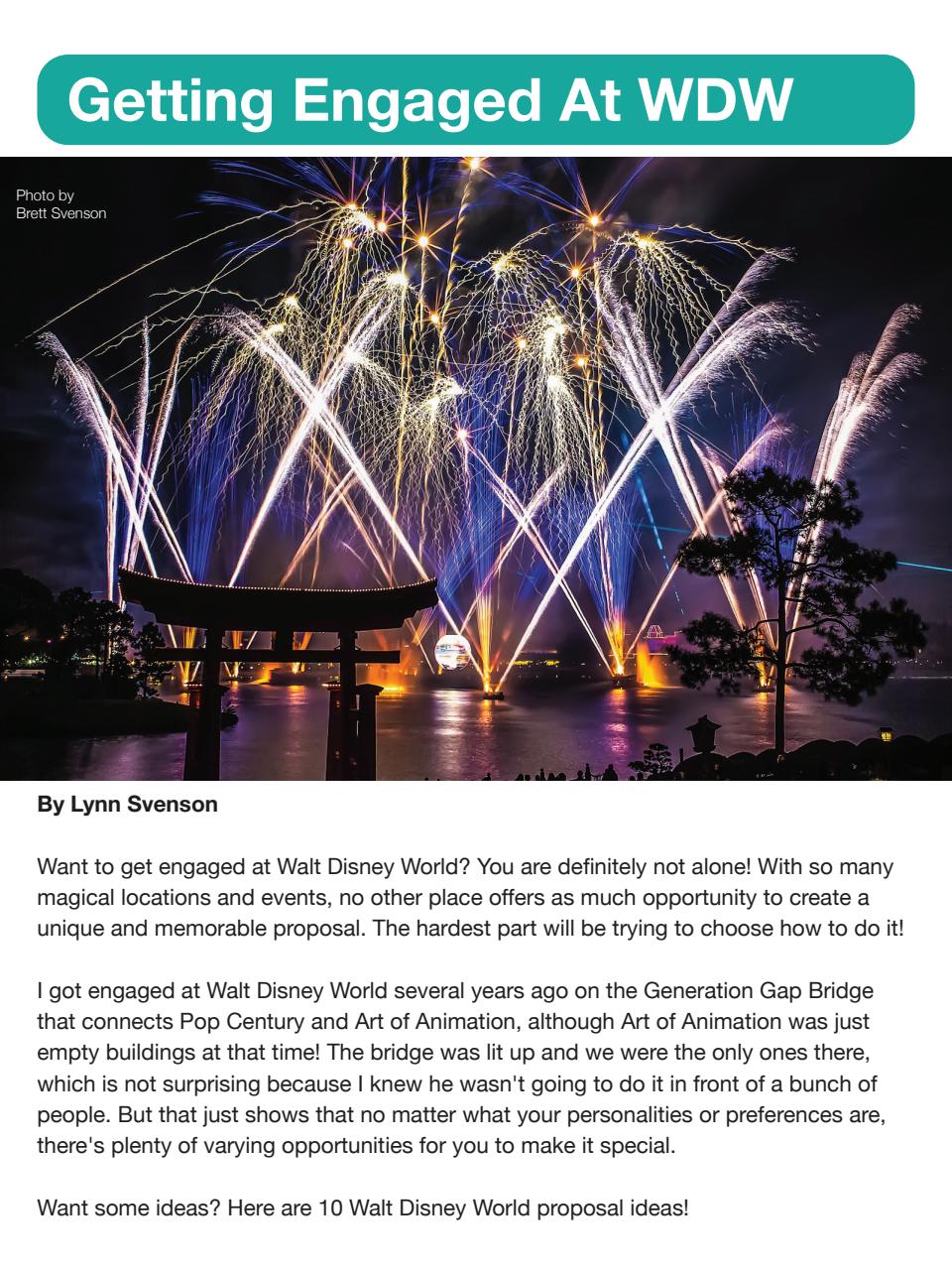WDW Magazine Preview Pages