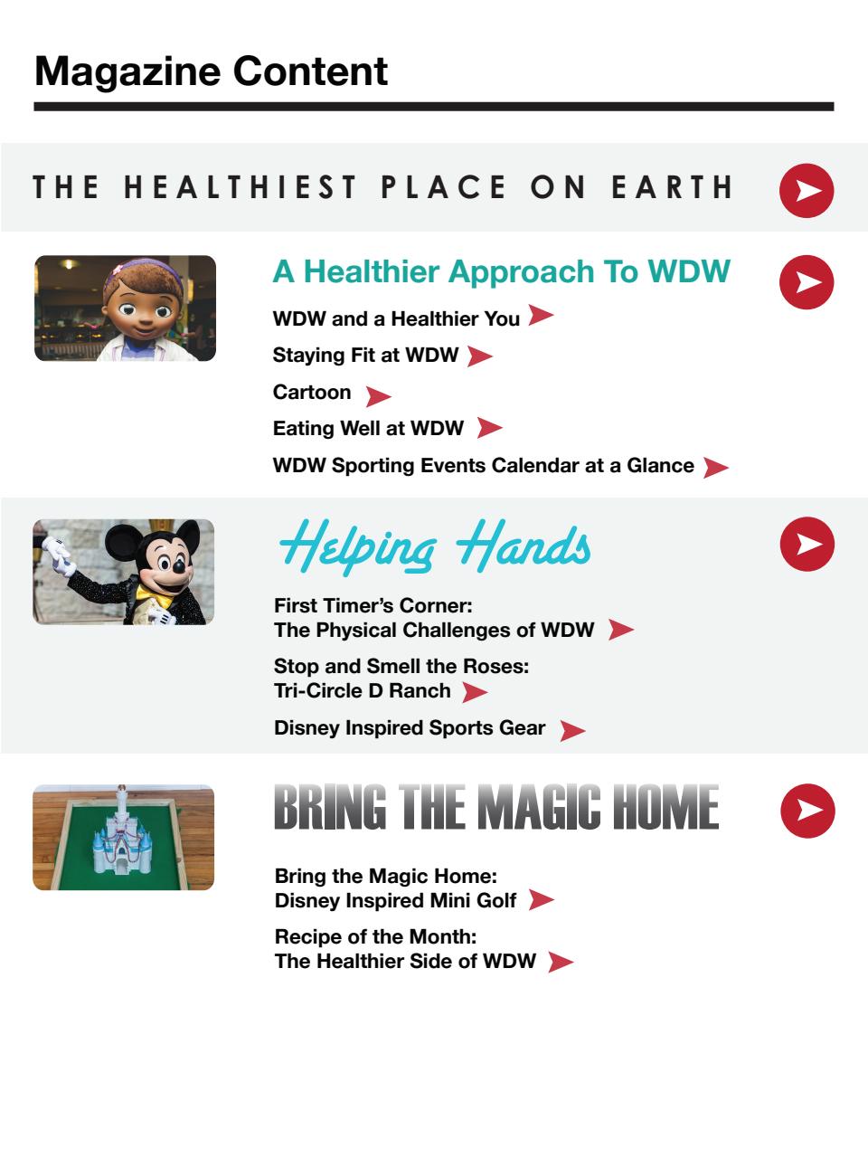 WDW Magazine Preview Pages