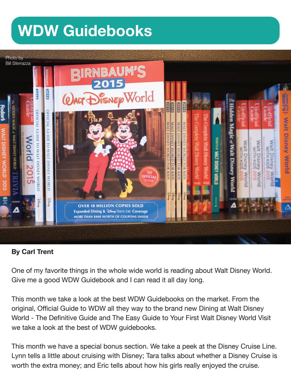 WDW Magazine Preview Pages