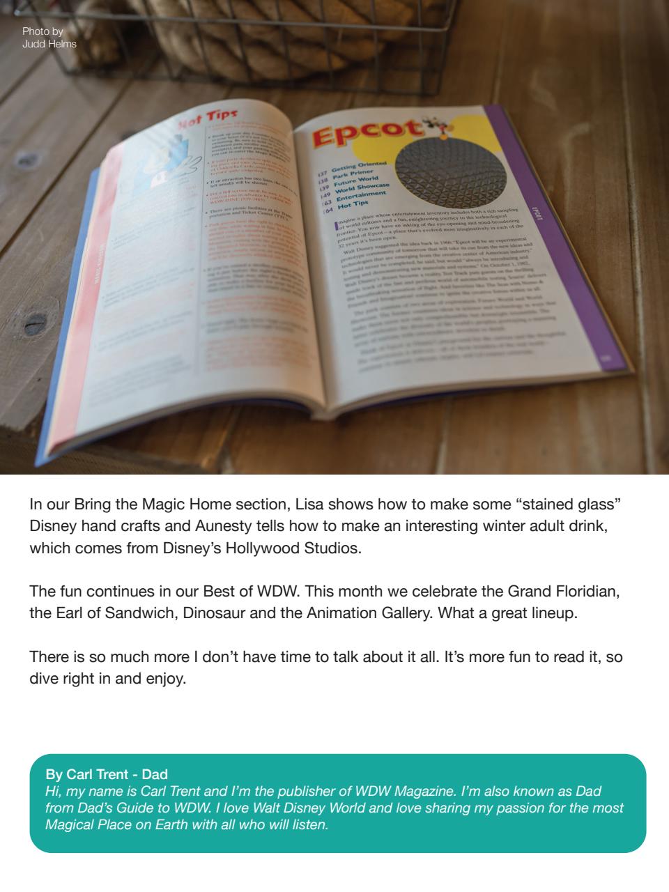 WDW Magazine Preview Pages