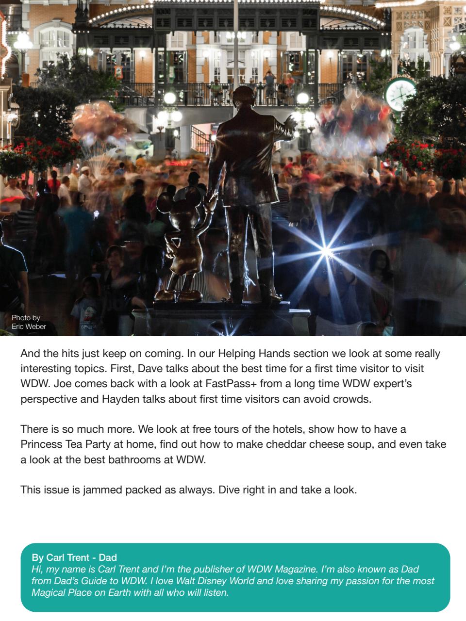 WDW Magazine Preview Pages