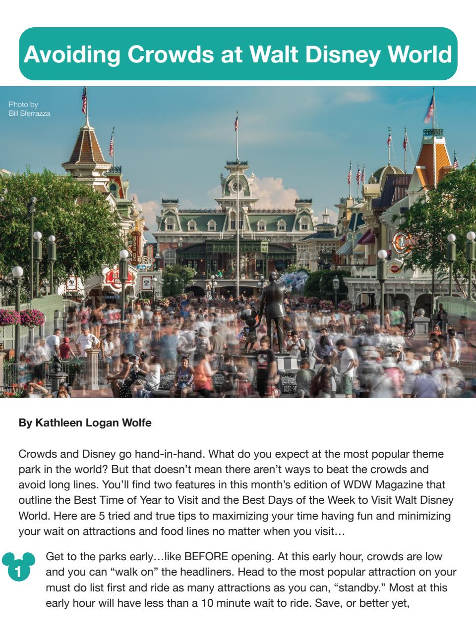 WDW Magazine Preview Pages