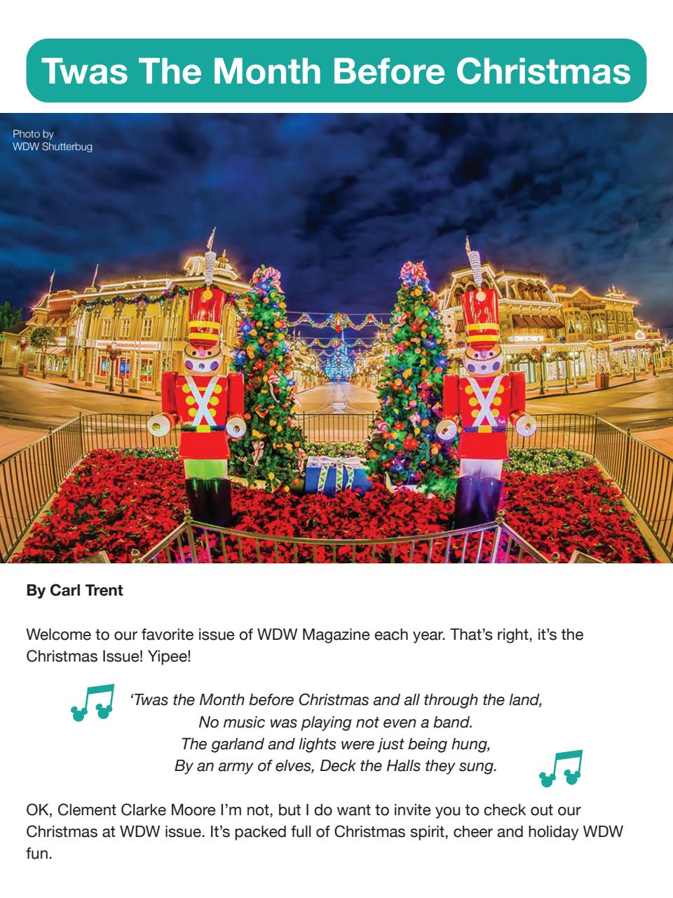 WDW Magazine Preview Pages