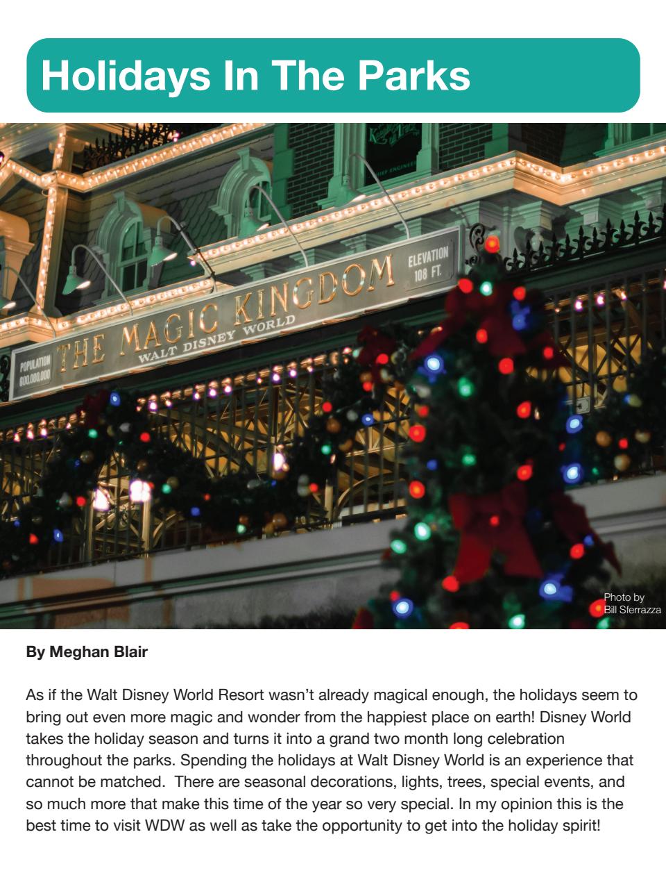 WDW Magazine Preview Pages