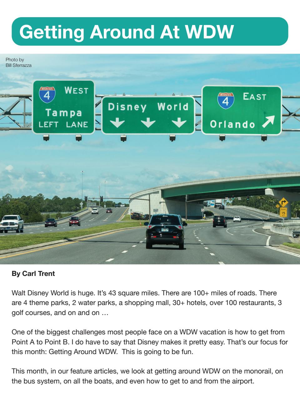 WDW Magazine Preview Pages