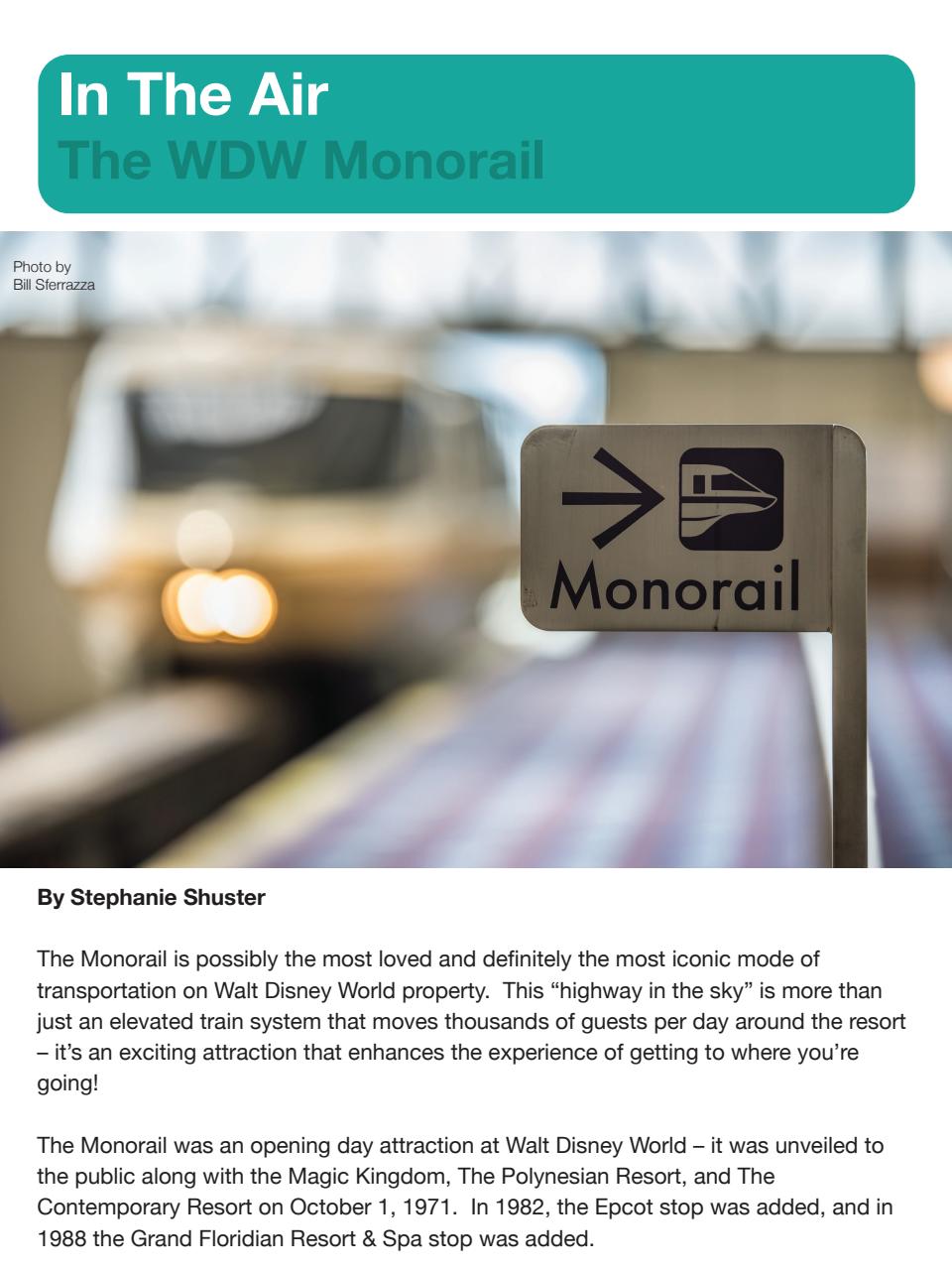 WDW Magazine Preview Pages