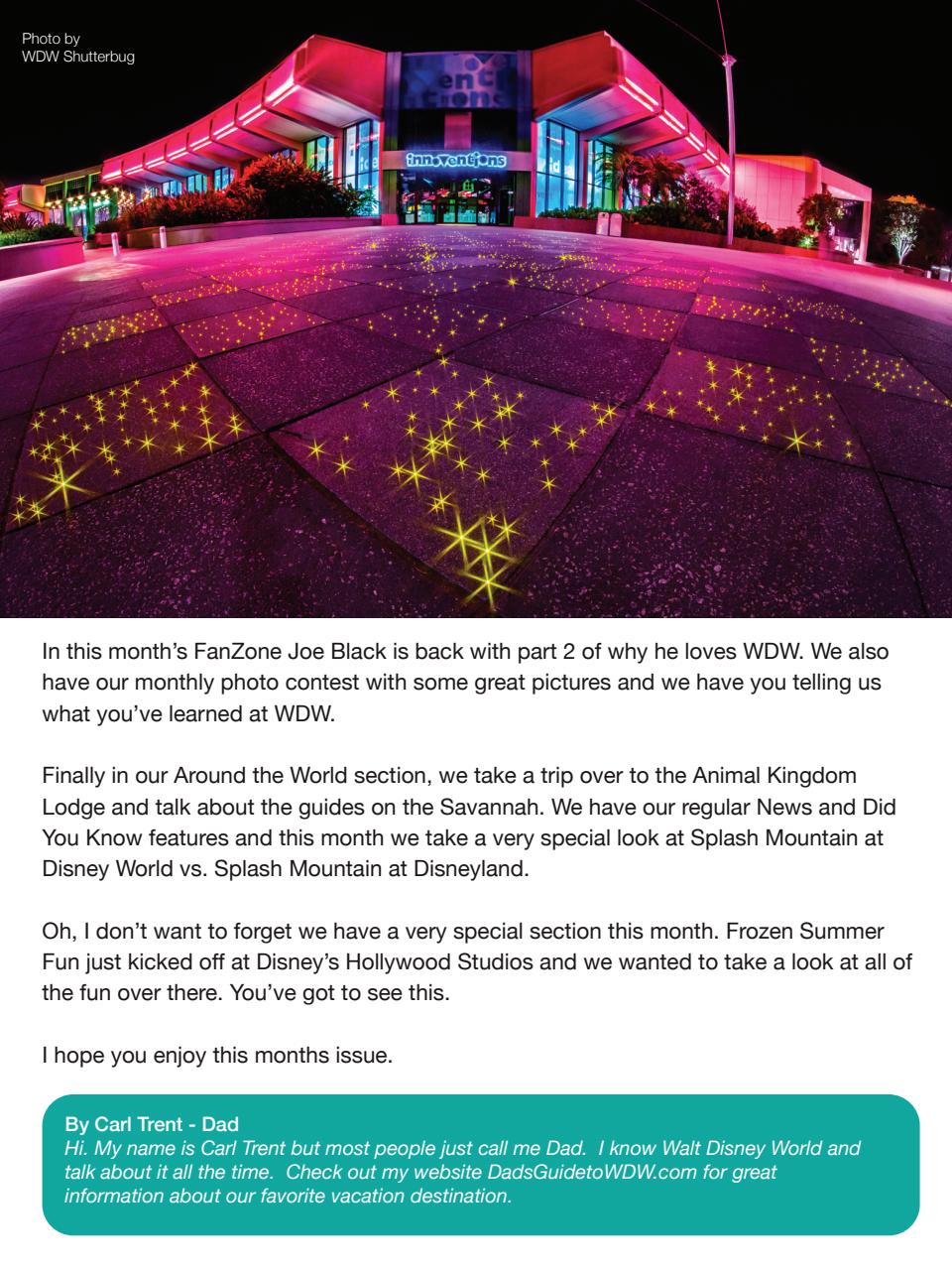 WDW Magazine Preview Pages