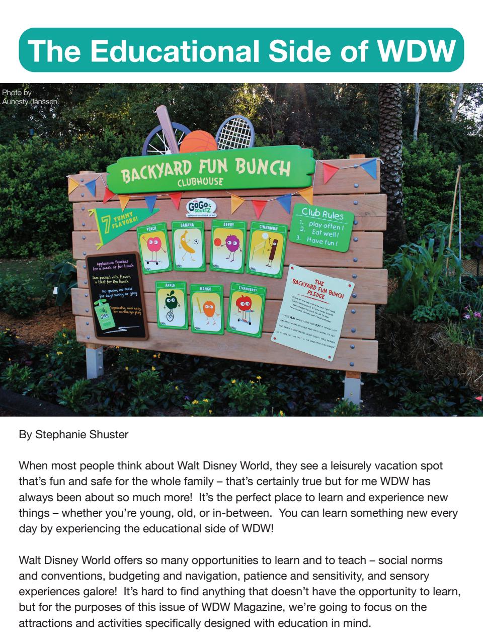 WDW Magazine Preview Pages