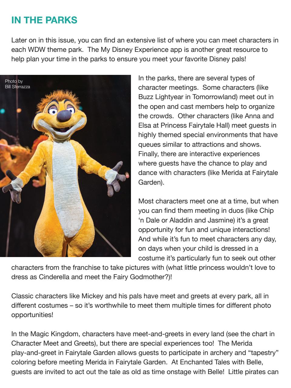 WDW Magazine Preview Pages