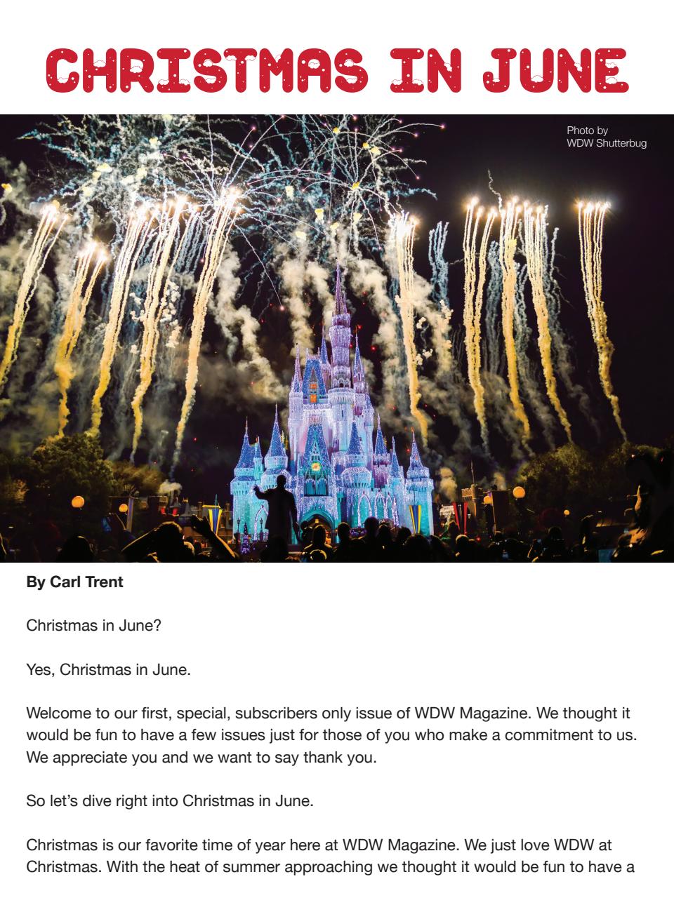 WDW Magazine Preview Pages