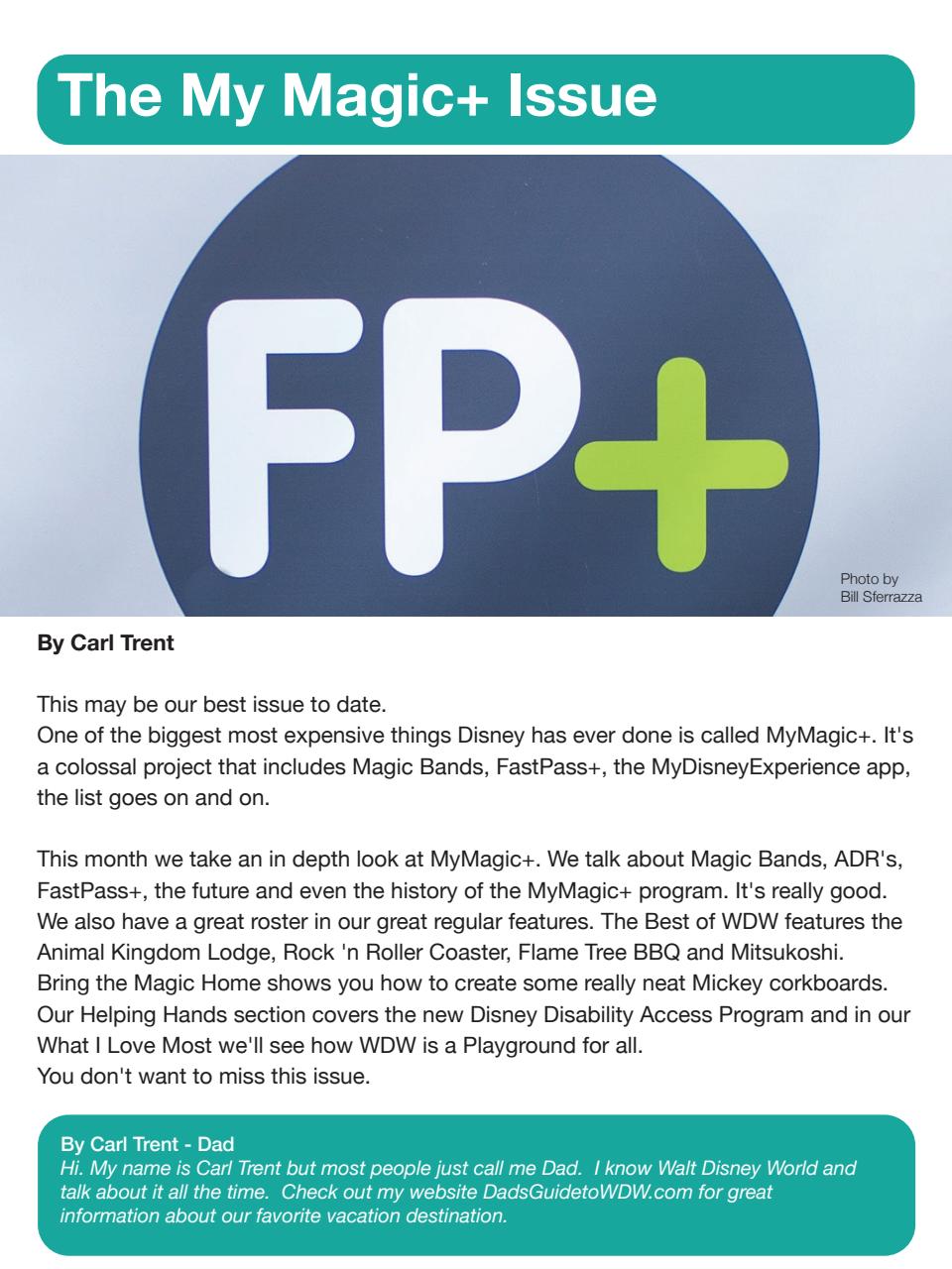 WDW Magazine Preview Pages