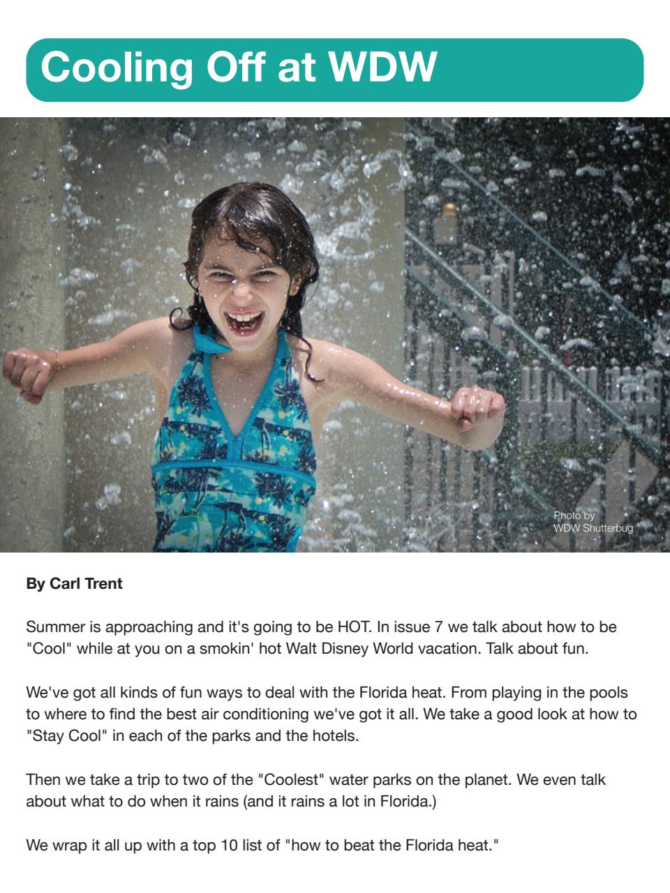 WDW Magazine Preview Pages