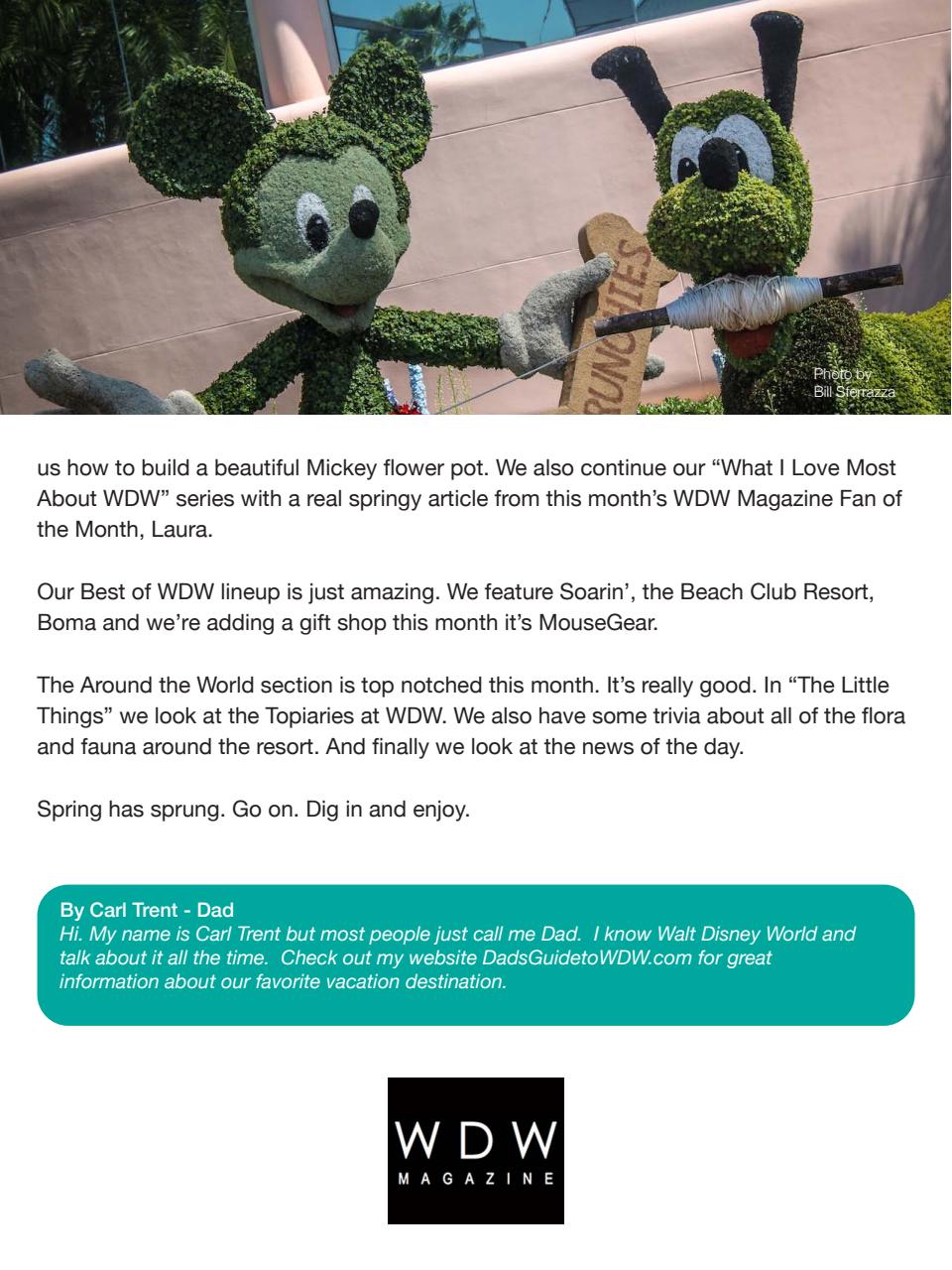 WDW Magazine Preview Pages