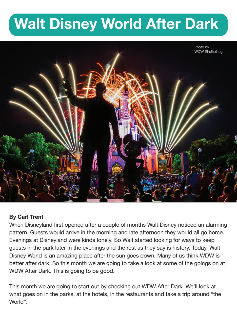 WDW Magazine Preview Pages