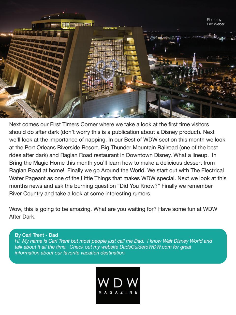 WDW Magazine Preview Pages