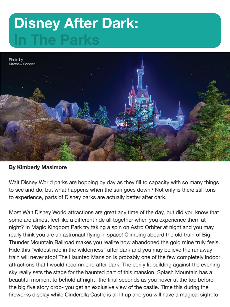 WDW Magazine Preview Pages